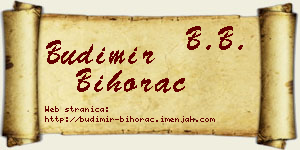 Budimir Bihorac vizit kartica